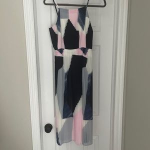 Banana Republic waist defined midi length cocktail dress